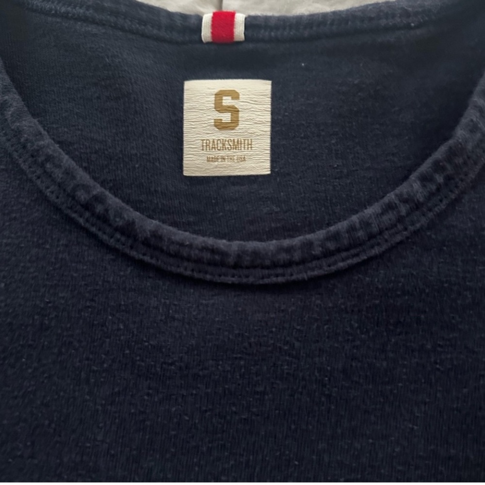 Tracksmith Navy Short Sleeve Tee
